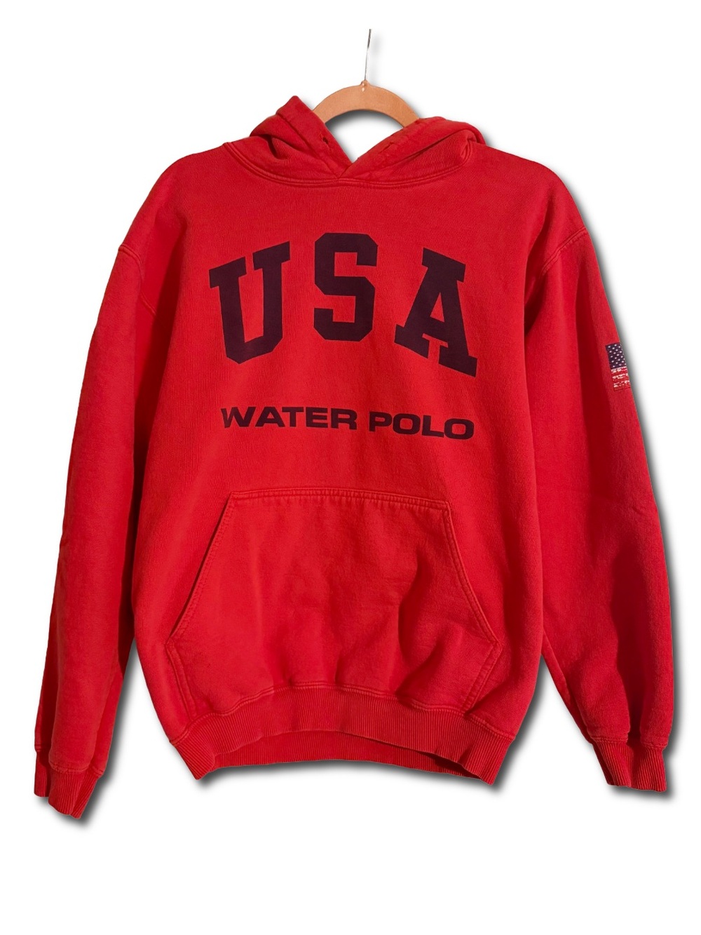 USA Water Polo Team USA Red Hoodie Sweatshirt Small Olympic Pullover